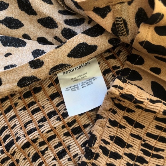 Reformation Reign Top Bobcat Sz6 - Picture 6 of 7